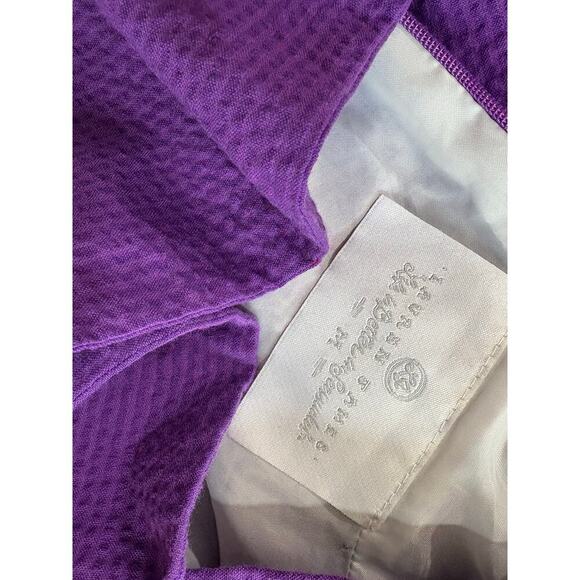Lauren James Livingston Seesucker Dress in Purple Size Medium - Picture 6 of 7